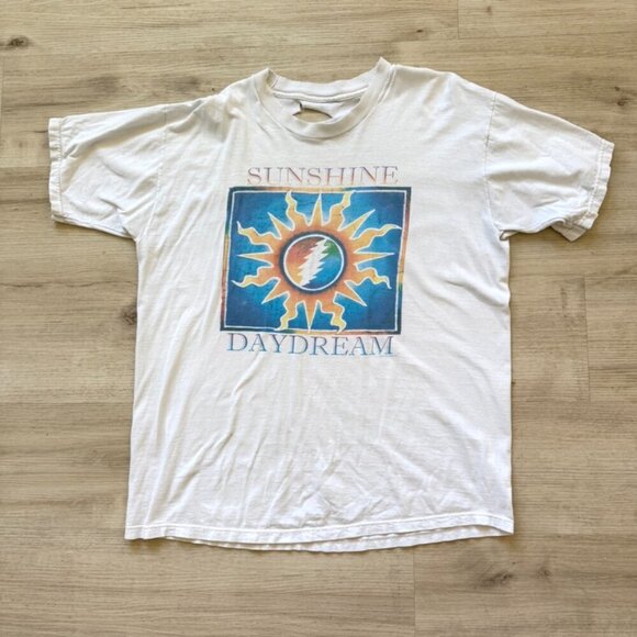 Vintage 1996 Grateful Dead Shirt T-Shirt Sunshine Daydream Sun White GDM XL - Picture 1 of 9